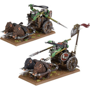 Warhammer : The Old World - Orc & Goblin Tribes - Orc Boar Chariots