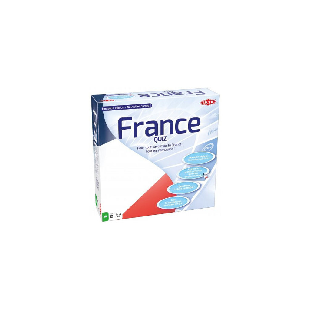 Gioco Da Tavolo Quiz Junior Tactic France: Domande E Risposte Per Bambini, 2-6 Giocatori, Prodotto In Finlandia