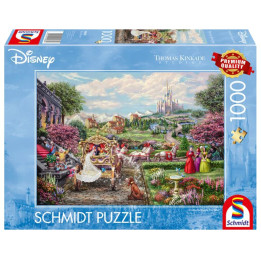 Puzzle Kinkade - Cendrillon - Et Ils Vécurent Heureux - 1000 pièces