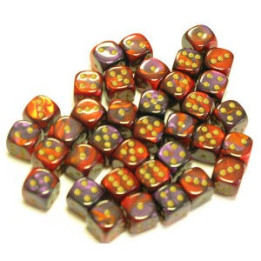 Acheter Set de 36 Dés 6 Gemini Violet et Rouge (Chessex 26826)