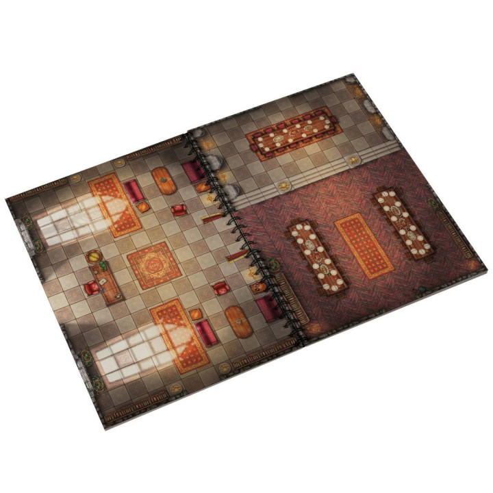 Livre Plateau de Jeu : Cartes de Batailles Epiques - Edition Donjon A3