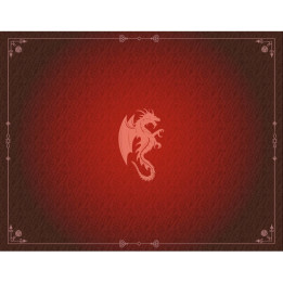 Tapis de Jeu Neoprene Dragon Rouge Grenat (90x70cm)