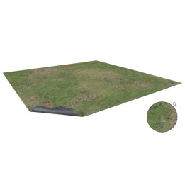 Battle Systems - Grassy Fields Mat with subtle Grid - 90x90cm