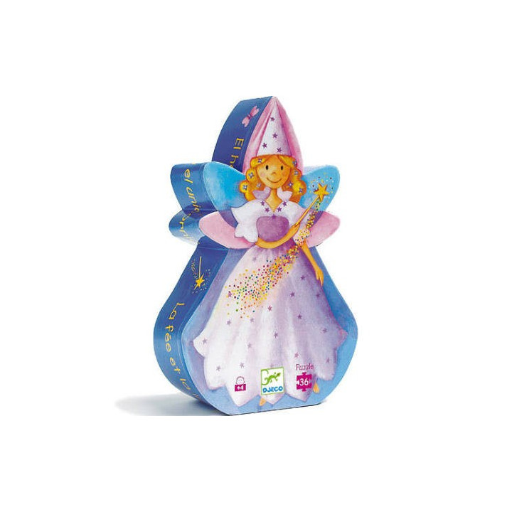 Acheter Puzzle Silhouette - 36 Pièces - La Fée et la Licorne - Ludifolie