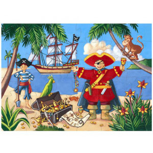 Puzzle 36 Pièces : Le Pirate et son Trésor