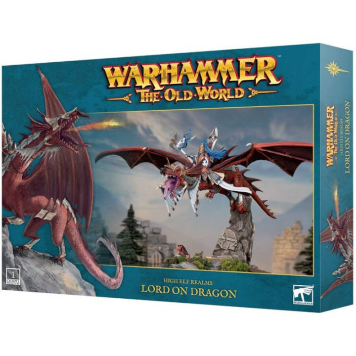 Warhammer : The Old World - High Elf Realms Lord on Dragon