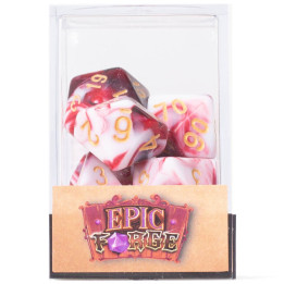 Set de 7 Dés Multiformat - Cherry Cream