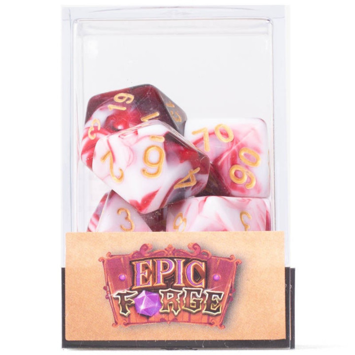 Set de 7 Dés Multiformat - Cherry Cream
