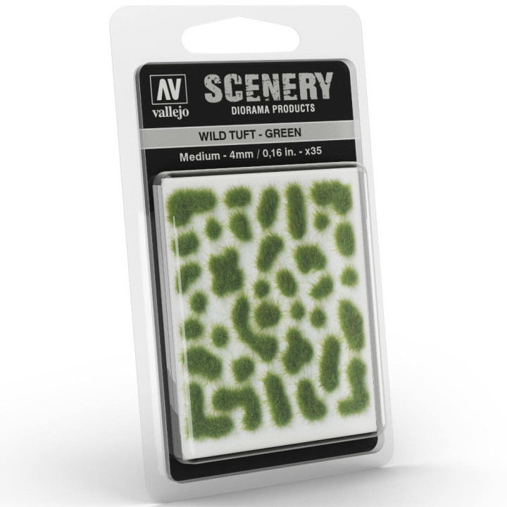 Vallejo - Scenery : Wild Tuft Green 4mm