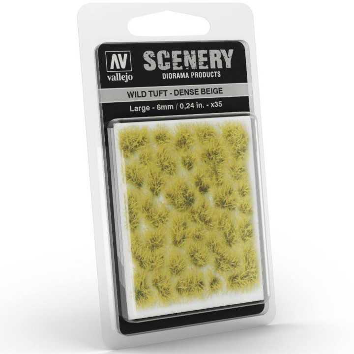 Vallejo - Scenery : Wild Tuft Dense Beige 6mm