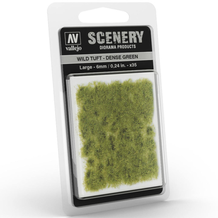 Vallejo - Scenery : Wild Tuft Dense Green 6mm