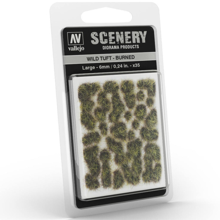 Vallejo - Scenery : Wild Tuft Burned 6mm