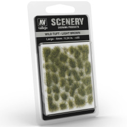 Vallejo - Scenery : Wild Tuft Light Green 6mm