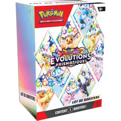 Pokemon EV08.5 : Évolutions Prismatiques - Lot de 6 Boosters
