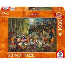 Puzzle Kinkade - Mickey et Minnie - Halloween Fun - 1000 pièces