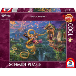 Acheter Puzzle Kinkade - Raiponce - A la Poursuite de l'Amour - Ludifolie