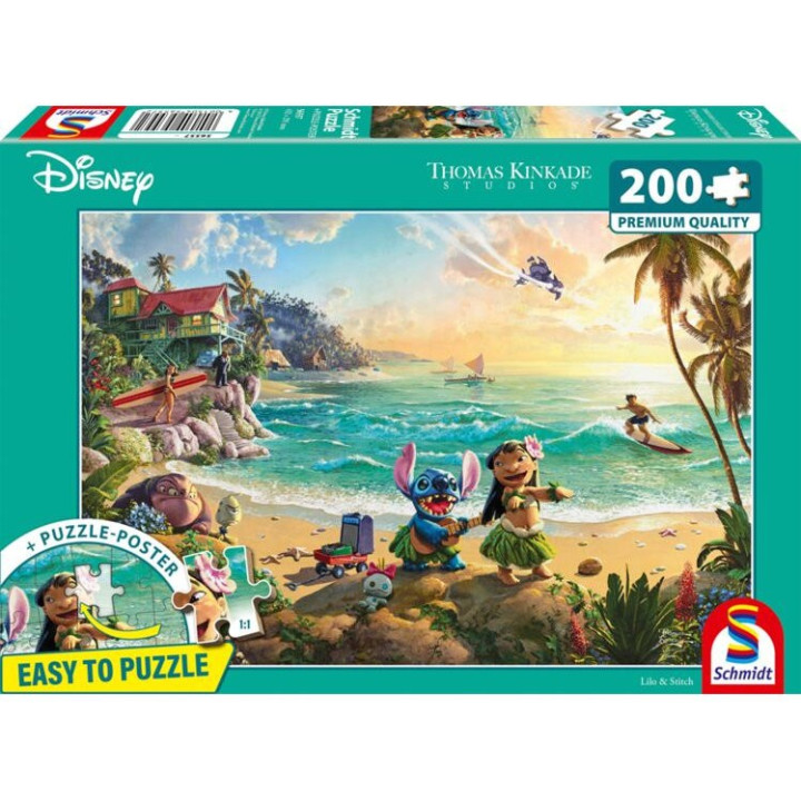 Acheter Puzzle Kinkade - Lilo & Stitch - Ludifolie