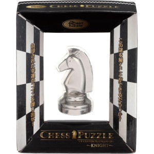 Cast Huzzle Chess Knight Silver