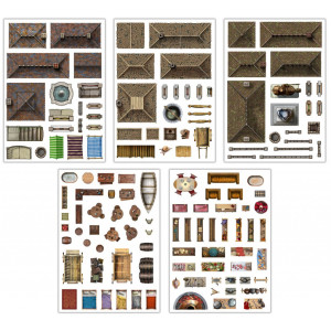 Add-On Scenery for RPG Battle Maps - Town Trimmings