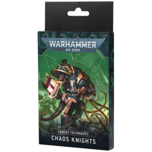 Boite de Warhammer 40K : Chaos Knights - Cartes techniques