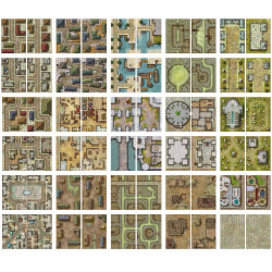 Livre Plateau de Jeu : Giant Book of Battle Mats - Streets, Sewers and Cemetaries (A3)