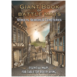 Livre Plateau de Jeu : Giant Book of Battle Mats - Streets, Sewers and Cemetaries (A3)