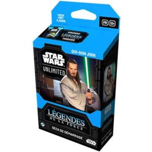 Boite de Star Wars Unlimited : Légendes de la Force - Deck de Démarrage Qui-Gon Jinn
