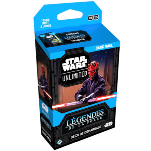 Boite de Star Wars Unlimited : Légendes de la Force - Deck de Démarrage Dark Maul