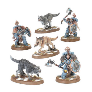 Warhammer 40K : Space Wolves - Wolf Guard Headtakers