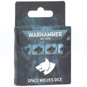 Boite de Warhammer 40K - Set de dés Space Wolves