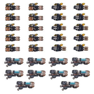 Warhammer : The Horus Heresy - Legiones Astartes - Heavy Weapons Upgrade Set (Heavy Flamers, Multi-meltas, Plasma Cannons)