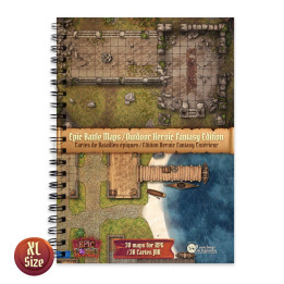 Livre Plateau de Jeu : Cartes de Batailles Epiques - Edition Outdoor Heroic Fantasy A3