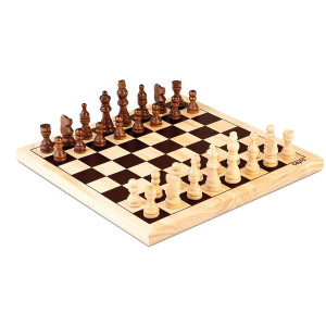 Jeu d'Echecs en Bois 30X30 cm