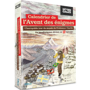 Boite de Calendrier de l'Avent Hidden Games - L'Incroyable tour du monde du Professeur Charlie