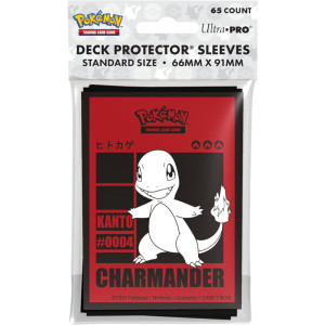Pokémon - Salamèche Kanto Rouge - 65 Protège Cartes