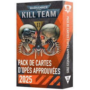 Warhammer 40K : Kill Team - Pack de Cartes d'Opérations Approuvées 2025