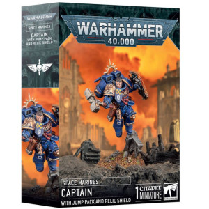 Warhammer 40K : Space Marines - Captain with Jump Pack and Relic Shield
