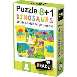 Puzzle 8+1 Dinosaurs - Boite