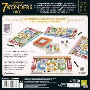 7 Wonders Dice - Dos de boite