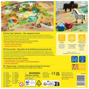 Hop ! Hop ! Galopons ! - Dos de Boite