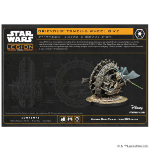 Star Wars : Légion - Grievous Tsmeu-6 Wheel Bike