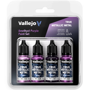 Boite de Vallejo - True Metallic Metal : Amethyst Purple Set