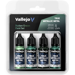 Vallejo - True Metallic Metal : Dusken Green Set
