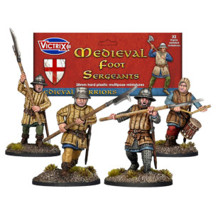 Boite de Victrix Miniatures - Medieval Foot Sergeants
