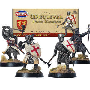 Boite de Victrix Miniatures - Medieval Foot Knights