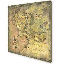 Tapis de Jeu le Seigneur des Anneaux - Plan de la Terre du Milieu (60x60cm)