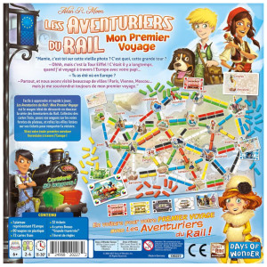 Les Aventuriers du Rail Europe : Mon Premier Voyage - Dos de Boite