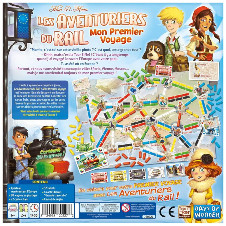 Les Aventuriers du Rail Europe : Mon Premier Voyage - Dos de Boite
