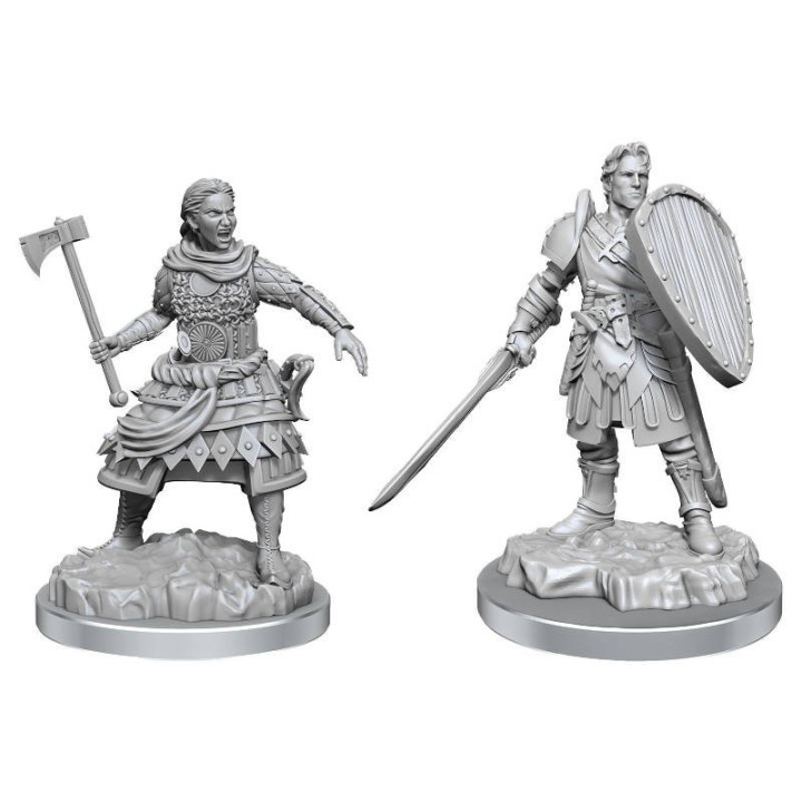 D&D : Nolzur's Marvelous Miniatures - Human Fighters