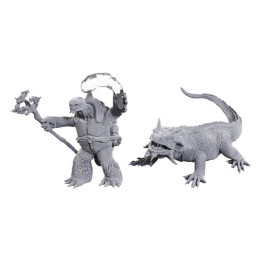 D&D : Nolzur's Marvelous Miniatures - Tortle Druid & Wild Shape Giant Lizard